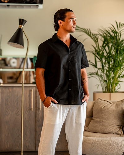 Solvér™| Chemise en lin (manches courtes)