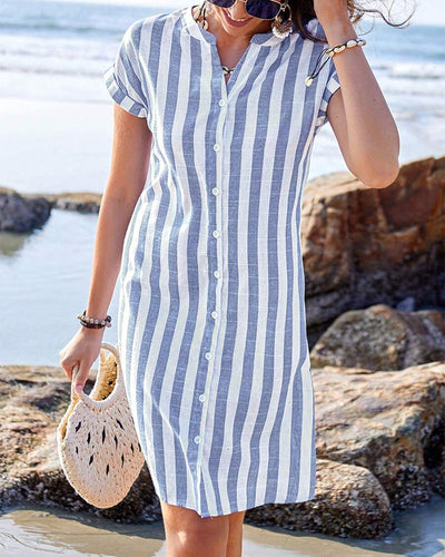 Martine | Abito camicia elegante a righe