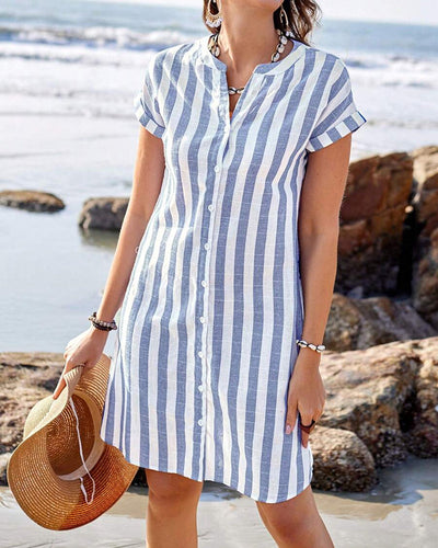 Martine | Abito camicia elegante a righe