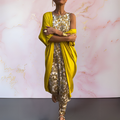 Melanie | Abito elegante con gilet coordinato