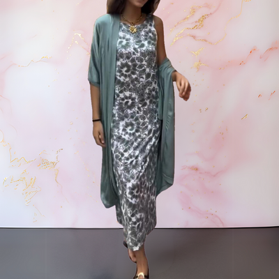 Melanie | Abito elegante con gilet coordinato