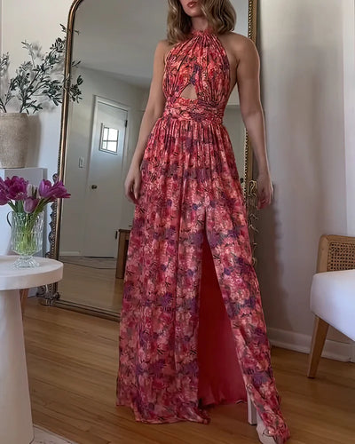 Emma | Maxi abito con stampa floreale