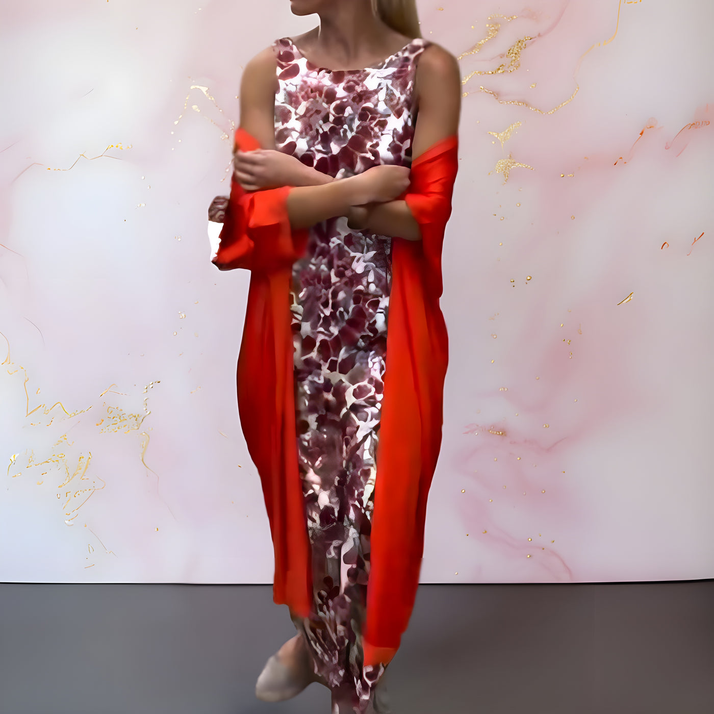 Melanie | Abito elegante con gilet coordinato