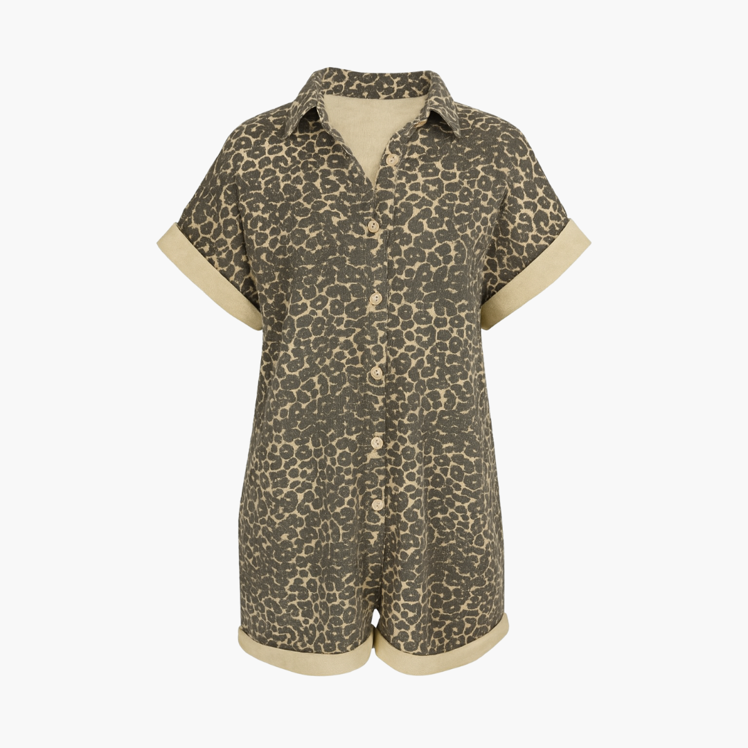 Nonette | Abito camicia con stampa leopardata
