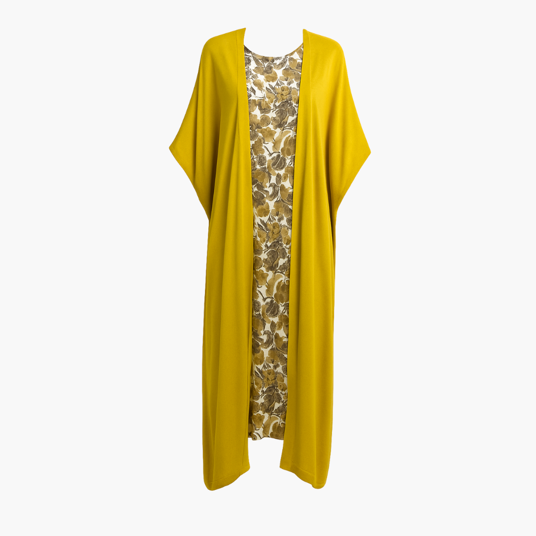 Melanie | Abito elegante con gilet coordinato