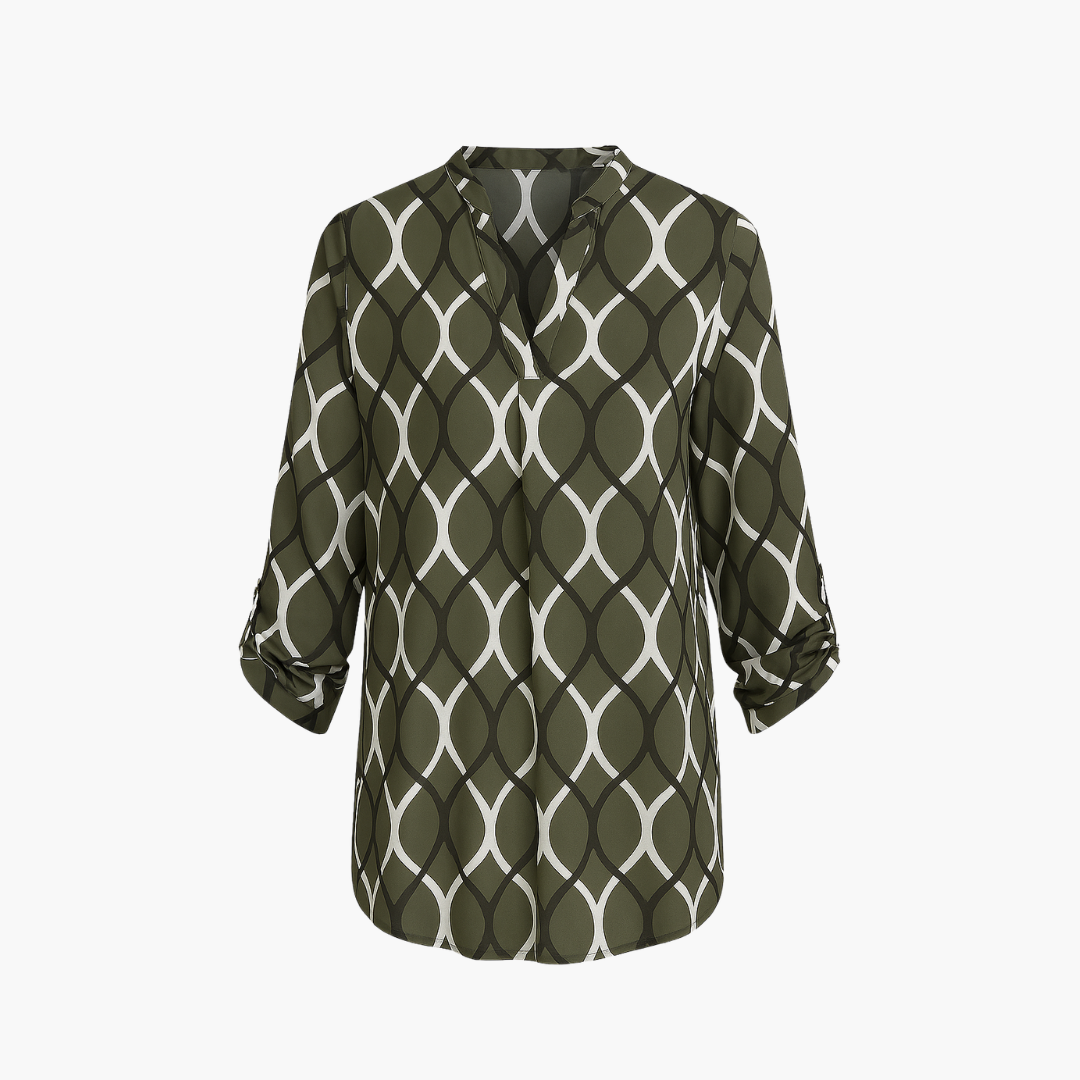 Janny | Blusa casual a maniche lunghe con motivo elegante
