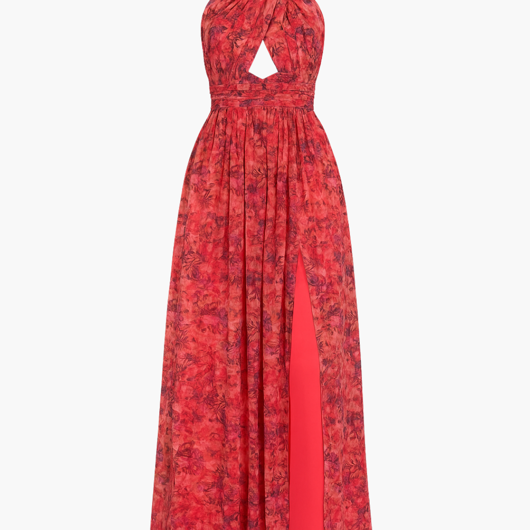 Emma | Maxi abito con stampa floreale